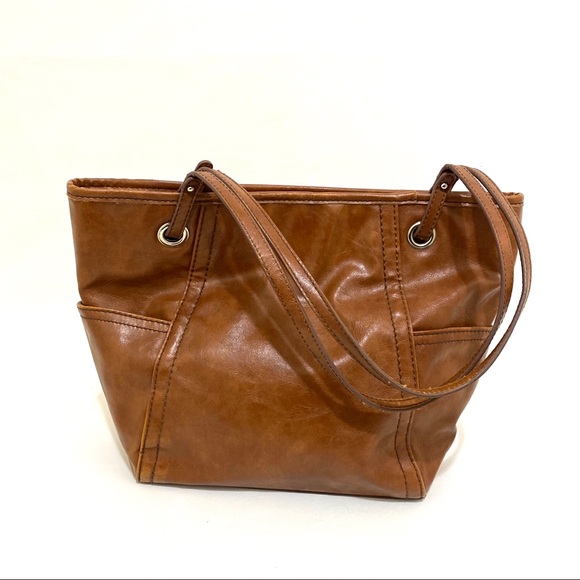 vegan leather work tote